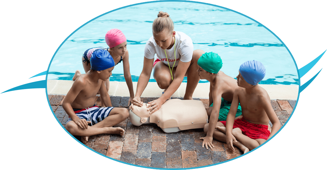 CPR chest compressions being practised on a training manikin